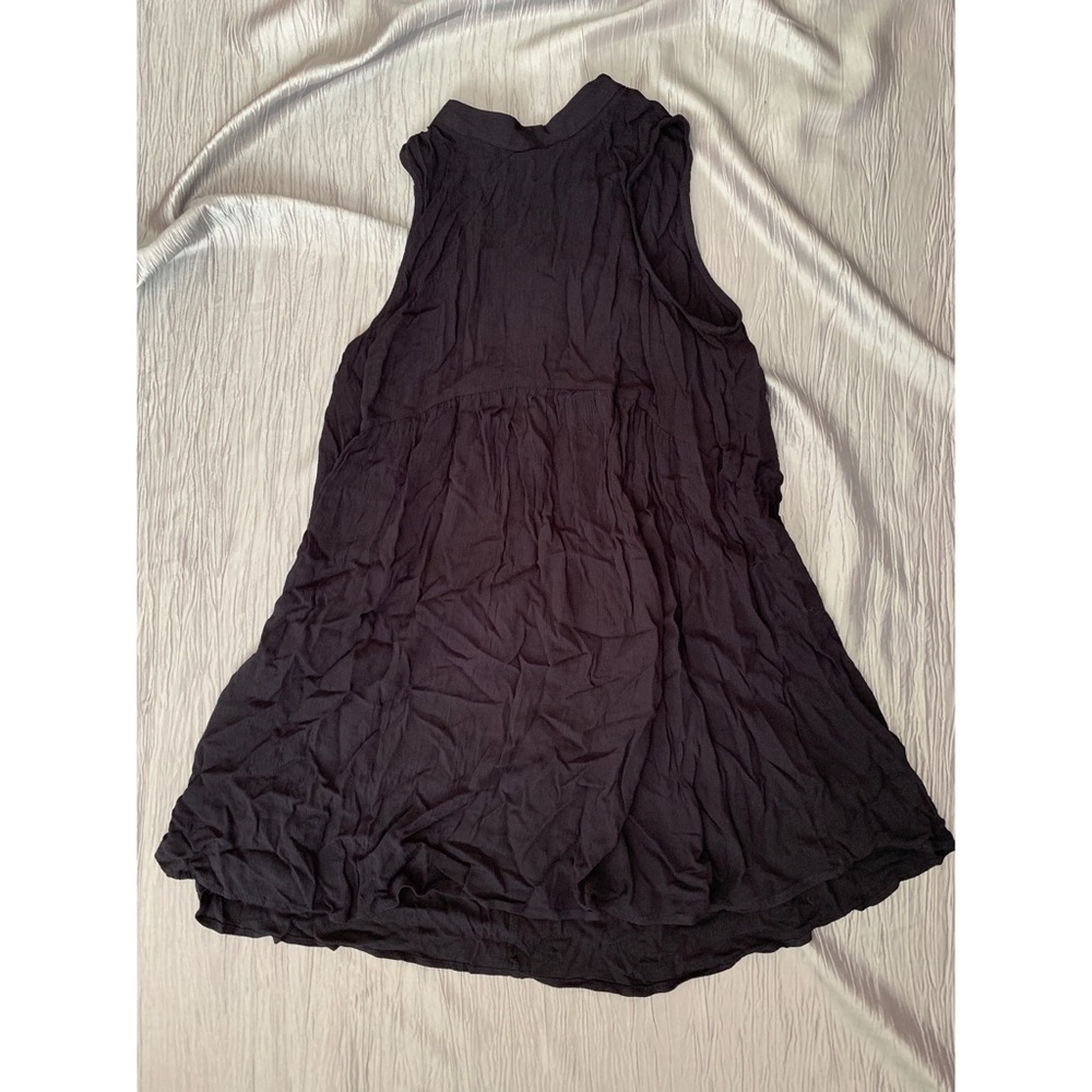 Casual Black Baby Doll Shift Dress
